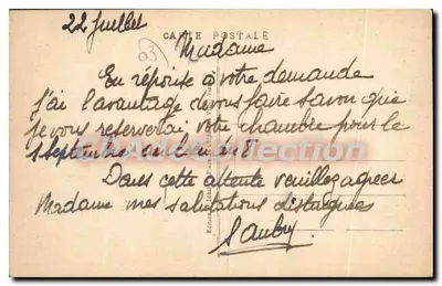 Vichy - Hotel Beausejour e Parcours, frente ao Novo Estabelecimento Termal — Editor Ideal, número de série não visível — Verso