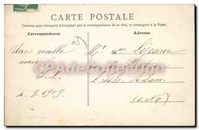 Cusset - Un rincón del Sichon — Alrededores de Vichy — Edición Artística E.R. Pempouar & Legay — Reverso