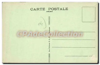 Vale do Verdon - CASTELLANE (B.A.), alt. 723 m. — A Velha Torre e a Montanha do Robion — Editora: Les Éditions C. L. B. Besançon — Verso