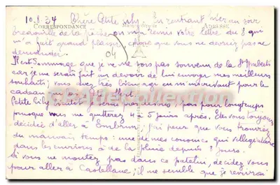 Castellane (B.A.) — Vale do Verdon — Um canto da Cidade e o Verdon — n° 1405 — Verso