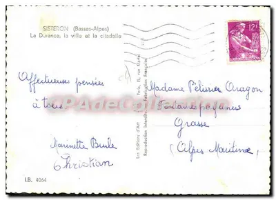 Sisteron (Basse Alpi) — La Durance, la città e la cittadella — Le Edizioni d'Arte — Verso