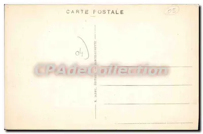 Refúgio do Col de Vars — Estrada das Alpes — editor J. Iaery, Marcelonnette — Verso
