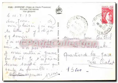 Bârreme (Alpes da Alta Provença) — Vista geral — As Edições MAR — Verso