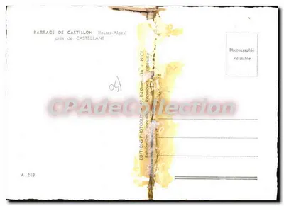 Zadanie Castillon — blisko Castellane — Éditions Photoguy, NICE, n° A 283 — Rewers