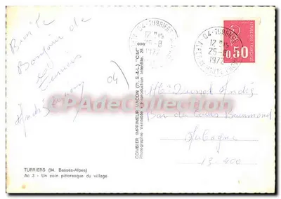 तुरियर्स (04) - गांव का एक चित्रकारी भाग — कॉम्बियर इम्प्रिमर-मासॉन (71. S.A.L.) — पीछे