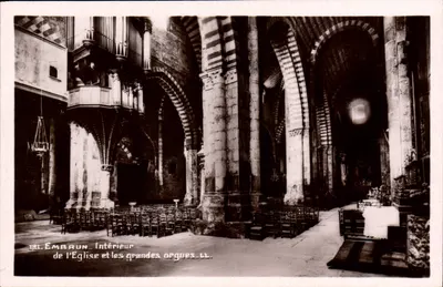 Embrun — Intérieur de l'église et les grandes orgues — LL. n° 131