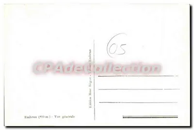 Embrun — Vue générale — Édition Mme Régue — Verso