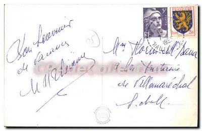 Éclèfride de Chapel — Igreja de Chapel — Bilhete postal antigo de Coleção — Verso