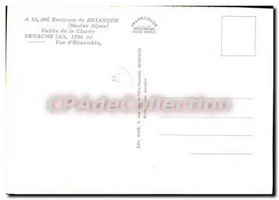 Nevache — Dal van de Clarée — Uitgever Frankcolor — Achterkant