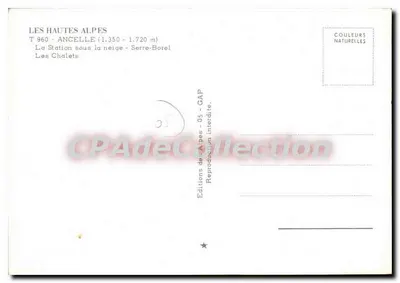 Ancelle — Stacja narciarska — Éditions de Gap — Rewers