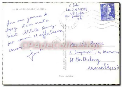 Ceillac — Ricordo di Ceillac — Edizioni « MA » — Verso