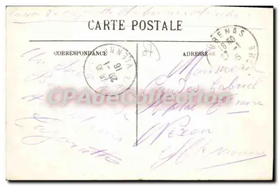 Aubenas — Velho Castelo e Bairro de São Benedito, Estrada de Vals — LL. — Verso