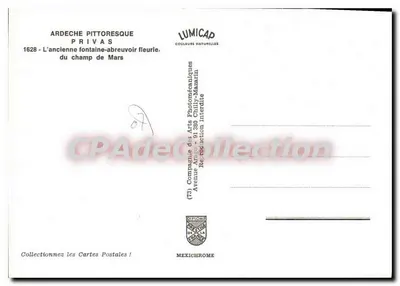 Prévas — A antiga fonte de abastecimento florida, do campo de Marte — Lumicap — Verso