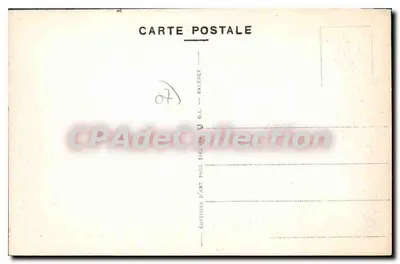 Coux, blisko Privas (Ardèche) — widok wsi i mostu — Paul Jacquier — Rewers