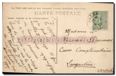 Krewawa Gospoda w PEYREBEILHE (Ardèche) — na wysokości 1360 metrów — wydawca Brunel Photo, Alais — Rewers