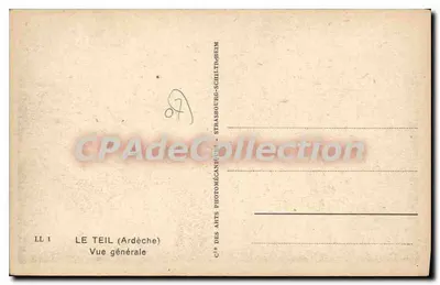 Le Teil (Ardèche) — Vista geral — Cie des Arts Photographiques Strasbourg — Verso