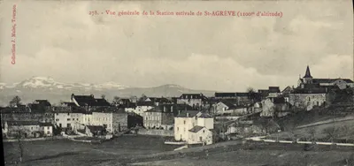 St-Agrève — Vista geral da Estação de Verão (1100m de altitude) — J. Malet, Tournon, n°278