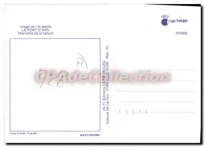 阿登省的阿克桥 — 埃罗省 — Cap Théojac 出版社 — 背面
