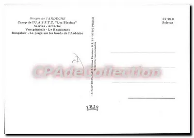 Les Blachas — Camp U.A.S.P.T.T. — Éditions Rénies — Verso