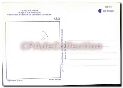 Produzione artigianale di cesti — La Haute Ardèche — IRIS — Verso
