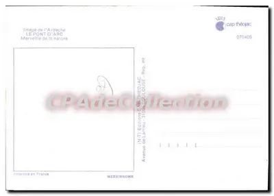 阿登桥 — 阿尔代什 — 拉里厄出版社 — 背面