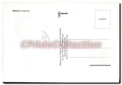 Brahic — aldeia na Ardèche — Edições La Cigoigne — Verso
