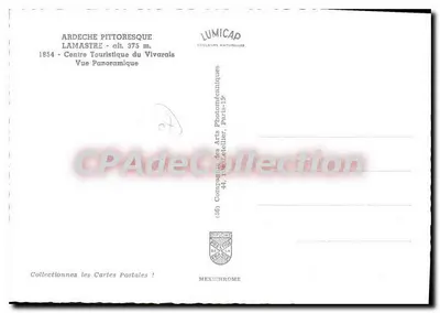 Lamastre — Centrum Turystyczne Vivarais — Lumicap — Rewers