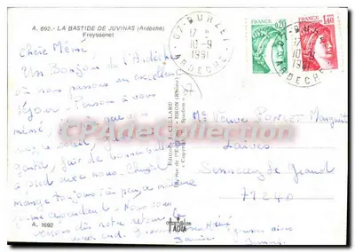 ला बास्टिड डे जुविनास — फ्रेस्सेनेट — एडिशन जे. सेलार्ड, नंबर ए. 692 — पीछे
