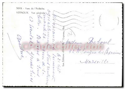 Vernoux — Vista Geral — As Edições de Arte 'BE', Lagnieu — Verso