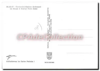 Charleville-Mézières — Meuse w Moncay Notre Dame — Wydawnictwo Hachette — Rewers