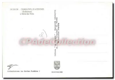 Charleville-Mézières — Hôtel-de-Ville — Wydawnictwo Hachette — Rewers