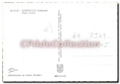 Praça Ducale — Charleville-Mézières (Ardennes) — IRIS — Verso