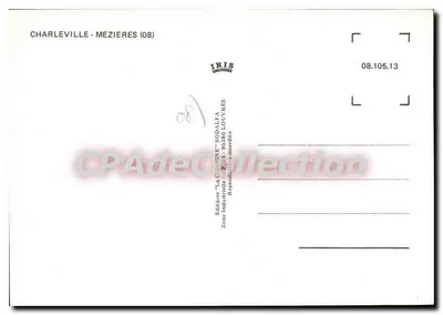 Charleville-Mézières — widok zamku i jeziora — Wydawnictwo 'La CIGOGNE' SODALFA — Rewers