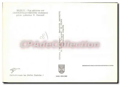 Charleville-Mézières — widok z powietrza — Éditions Diplôme Mexichrome — Rewers