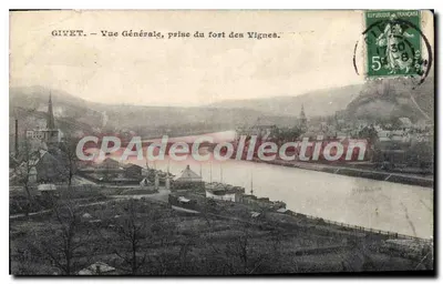 Givet — Vista Geral, tomada do forte das Vignes — editor não visível