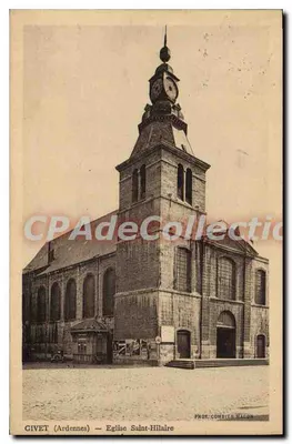 Givet (Ardennes) — Igreja de São Hilário — Fot. Combier Magon