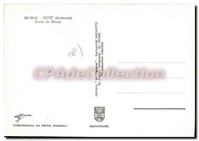 Givet — Margens do rio Meuse — Éditions 'La Gigogne' — Verso