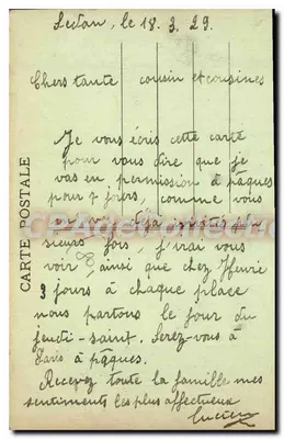 Sedan - Widok na Meuse - Most św. Wincentego — Wydawnictwo Guillet, nr 6 — Rewers