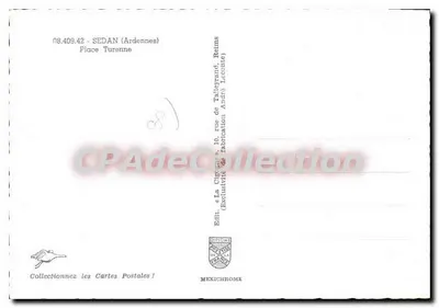 Place Turenne a Sedan — Ardennes — Edizione MEXICHROME — Verso