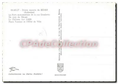 Sedan — Diversos aspectos — Éditions Diplôme, Mexichrome — Verso