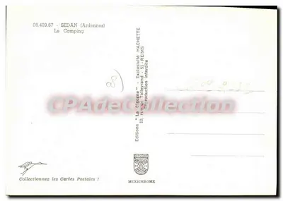 Campeggio a Sedan — Ardenne — Edizioni 'La Sigogne' n°08.409.67 — Verso