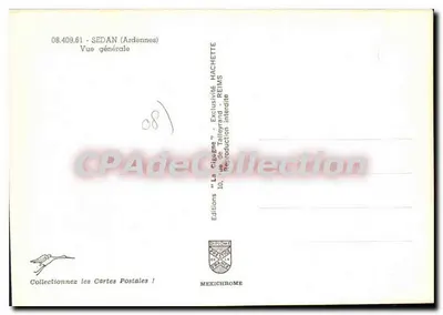 Sedan (Ardenne) — Vista generale — Éditions Hachette — Verso