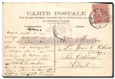 Vallei van de Meuse — Nouzon — Impr. Van Praet — Achterkant