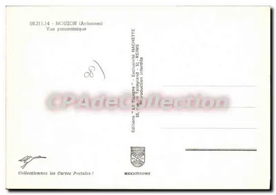 Mouzon (Ardennes) — Vista panorâmica — Edições 'La Gipéens' n° 08.311.14 — Verso