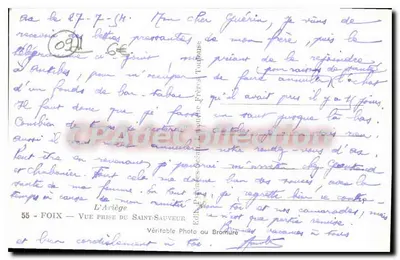 Foix — Uitzicht genomen vanaf de Saint-Sauveur — Édith Pyrénées-Orientales — Achterkant