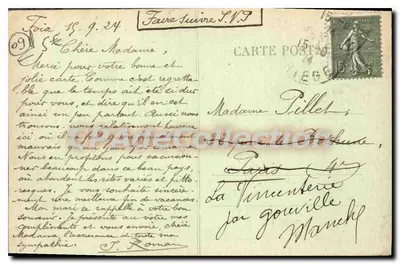 Foix (Ariège) — As Torres e o Prat d'Albis (alt. 1.386 m.) — Verso