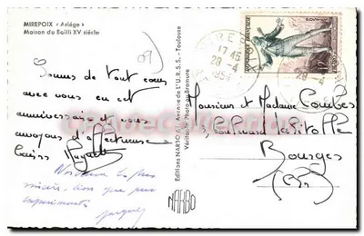 Mirepoix — Casa do Bailli do século XV — Edições Narbo — Verso