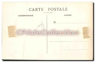 Notre-Dame-du-Marsan — estátua em um altar decorado — J. P. Fauré, fotografia-editora, St-Girons (Ariège) — n° 1 bis — Verso
