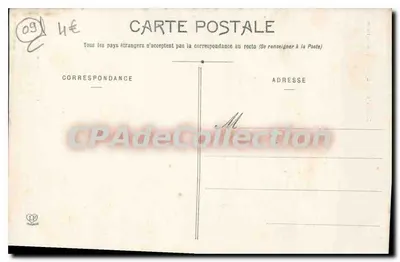 Cachoeira de Verdun perto das Cabannes — Editor: Phototype Ladouche Frères, Toulouse — N° de série 199 — Verso
