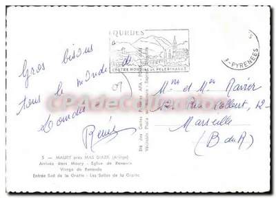 Maury perto de Azil — vista panorâmica — Sté das Cartas Postais APA - Relatório — Verso